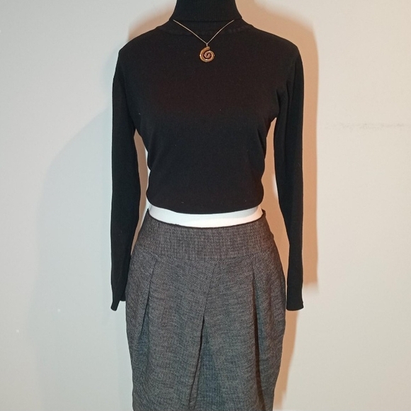 NWT Banana Republic Preppy Tailored Wool Petite Skirt Holiday Christmas Gift New - Picture 6 of 10